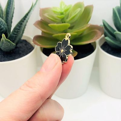 50 Pcs Black Cherry Blossom Flowers Image 3