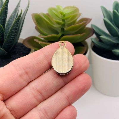 50 Pcs Blue Acrylic Teardrop Charms Image 2