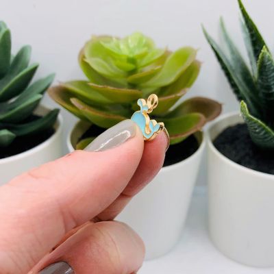 50 Pcs Blue and White Whale Charms Image 3