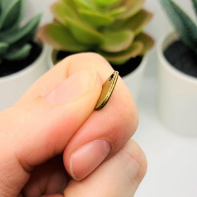 50 Pcs Bronze Waterdrop Embellishments Image 2