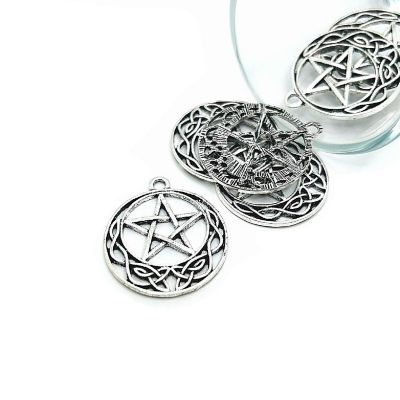 50 Pcs Celtic Knot Pentacle Charms Image 1