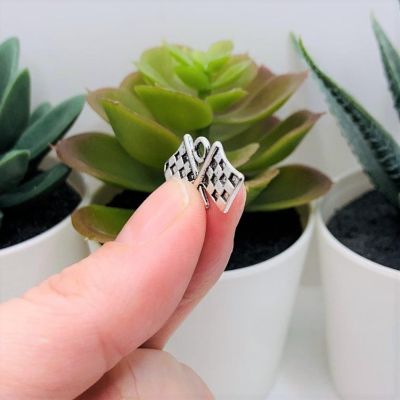 50 Pcs Checkered Flag Racing Charms Image 3