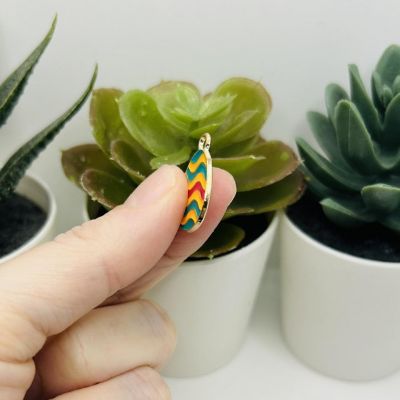 50 Pcs Colorful Retro Easter Egg Charms Image 2