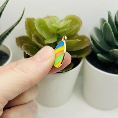 50 Pcs Colorful Retro Easter Egg Charms Image 2