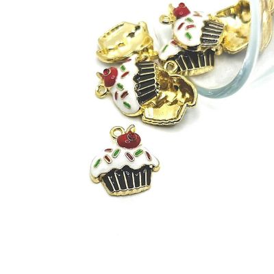 50 Pcs Cupcake with Sprinkles Charms Image 1