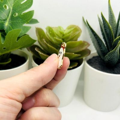 50 Pcs Cute Horned Ghost Charms Image 3