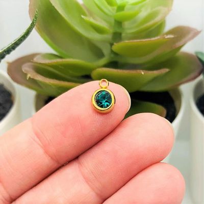 50 Pcs December Blue Charms Image 1