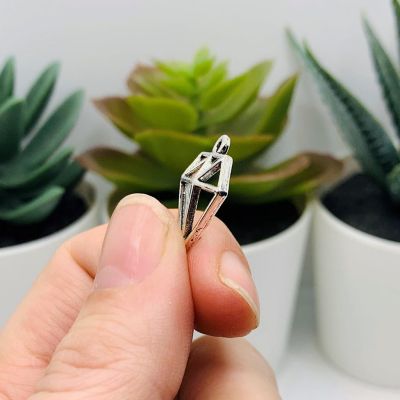50 Pcs Diamond Shape Geometric Charms Image 3