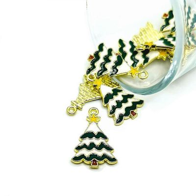 50 Pcs Enamel Christmas Charms Image 1