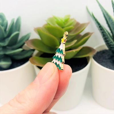 50 Pcs Enamel Christmas Charms Image 3