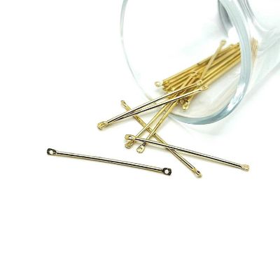 50 Pcs Gold Minimalist Bar Connectors Image 1
