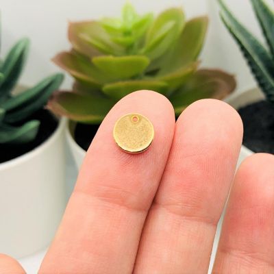 50 Pcs Gold Plated Stamping Tag Blanks Image 1