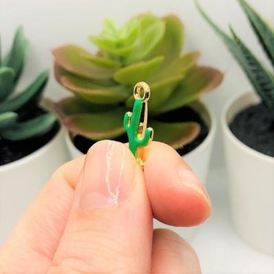 50 Pcs Green Saguaro Cactus Charms Image 3