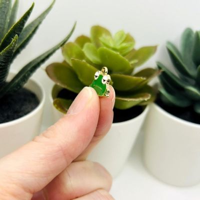 50 Pcs Grumpy Frog Charms Image 3