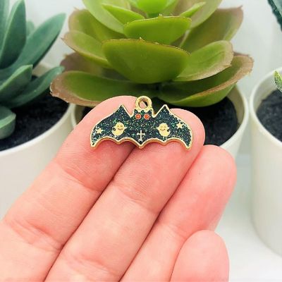 50 Pcs Halloween Bat Charms Image 1