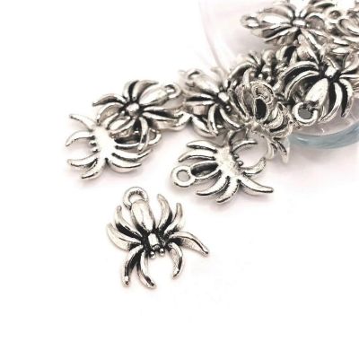 50 Pcs Halloween Hanging Spider Charms Image 1