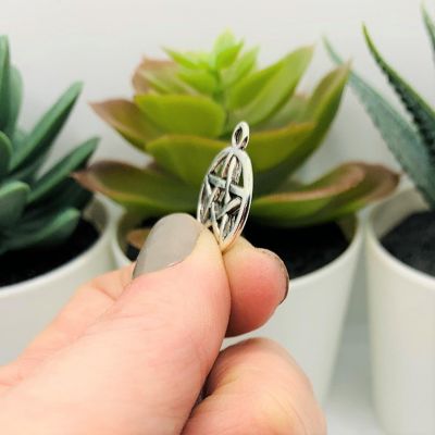 50 Pcs Halloween Pentacle Wiccan Charms Image 2