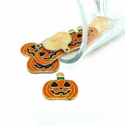 50 Pcs Halloween Pumpkin Charms Image 1