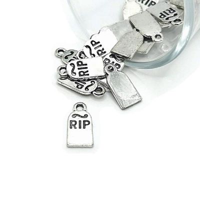 50 Pcs Halloween RIP Tombstone Charms Image 1