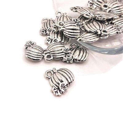 50 Pcs Halloween Small Pumpkin Charms Image 1