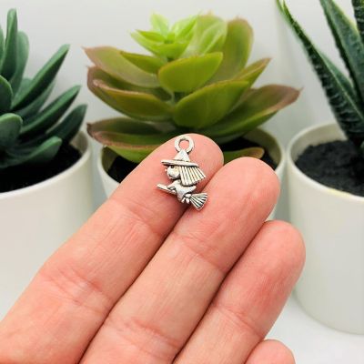 50 Pcs Halloween Tiny Witch Charms Image 1