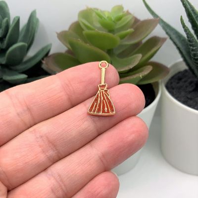 50 Pcs Halloween Witch Broom Charms Image 1