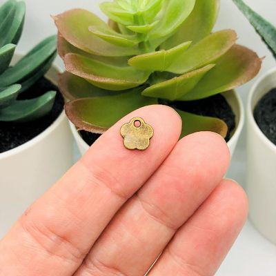 50 Pcs Handmade Flower Artisan Charms Image 2