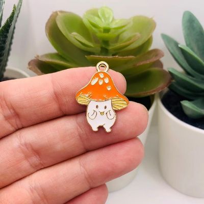 50 Pcs Happy Mushroom Charms Image 1