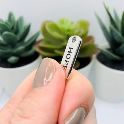 50 Pcs Hope Word Bar Tag Charms Image 2