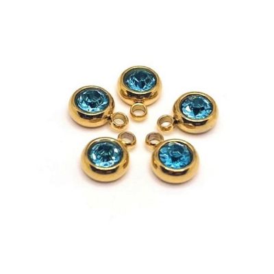50 Pcs March Blue Charms Image 1