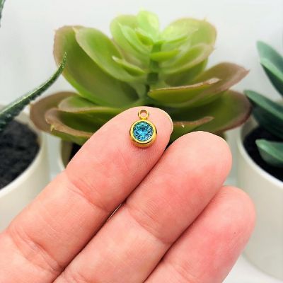 50 Pcs March Blue Charms Image 1