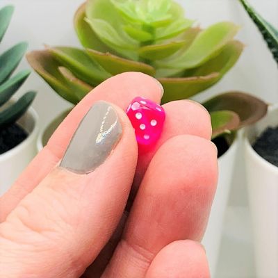50 Pcs Mixed Color Dice Spacer Beads Image 1