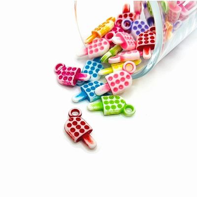 50 Pcs Mixed Ice Cream Bar Charms Image 1