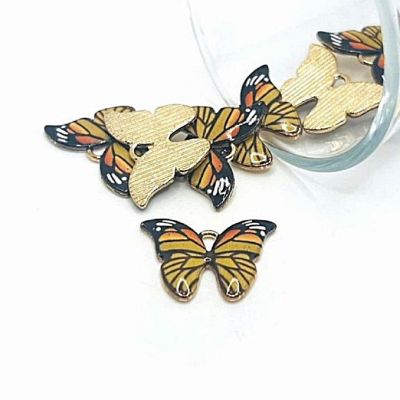50 Pcs Monarch Butterfly Charms Image 1