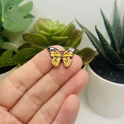 50 Pcs Monarch Butterfly Charms Image 1