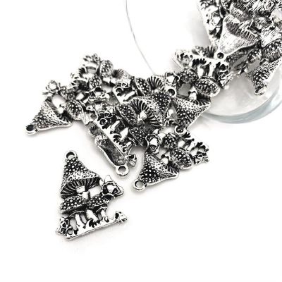 50 Pcs Mushroom Charms with Butterfly Image 1