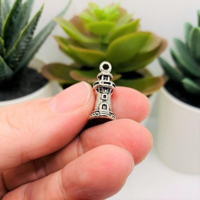 50 Pcs Nautical 3D Lighthouse Charms Image 1