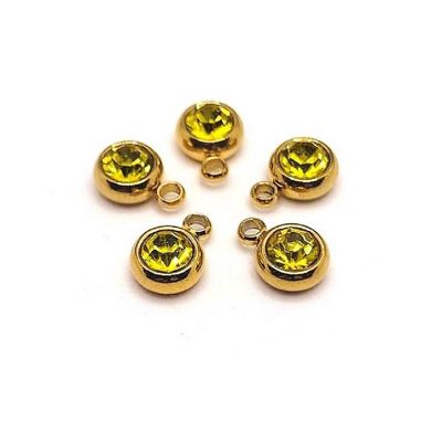 50 Pcs November Yellow Charms Image 1