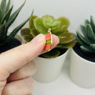 50 Pcs Pink and Green Easter Egg Charms Image 2