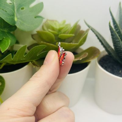 50 Pcs Pink Butterfly Charms Image 2
