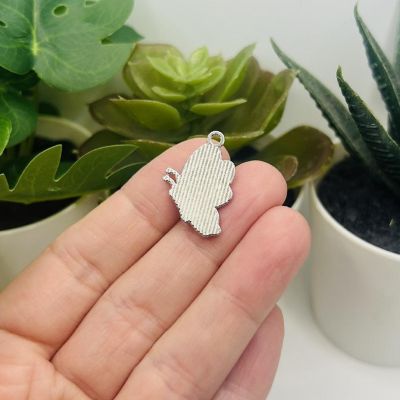 50 Pcs Purple Butterfly Charms Image 3