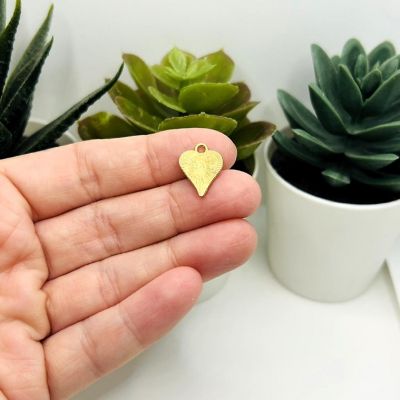 50 Pcs Red Playing Card Heart Charms Image 2