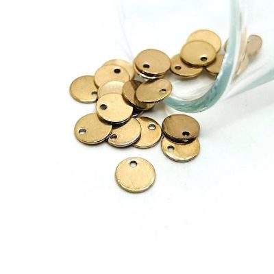 50 Pcs Rose Gold Stamping Tag Blanks Image 1