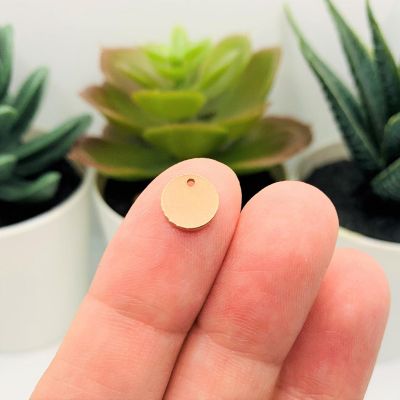 50 Pcs Rose Gold Stamping Tag Blanks Image 1