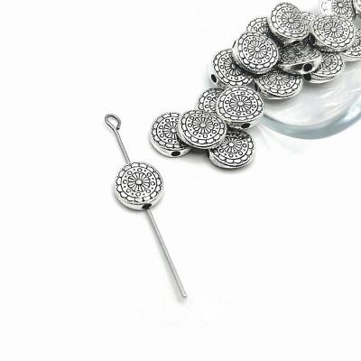 50 Pcs Round Tribal Spacer Beads Image 1