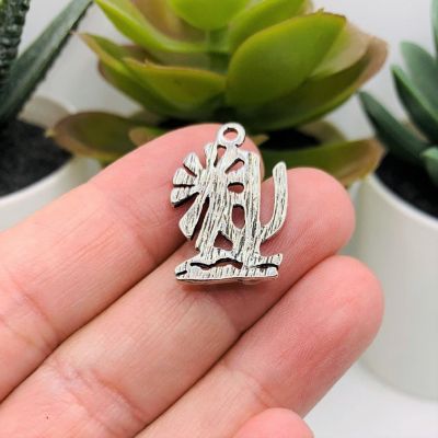 50 Pcs Saguaro Cactus Charms with Sun Image 2