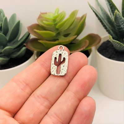 50 Pcs Saguaro Cactus Cut Out Charms Image 1