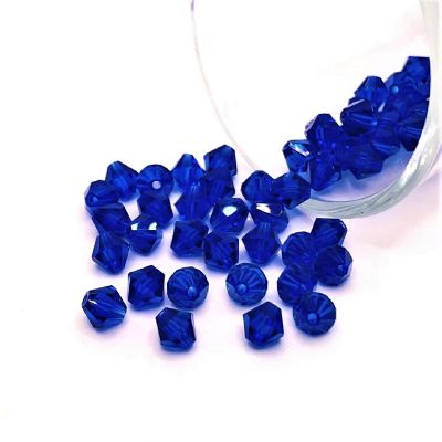 50 Pcs September Blue Birthstone Beads Image 1