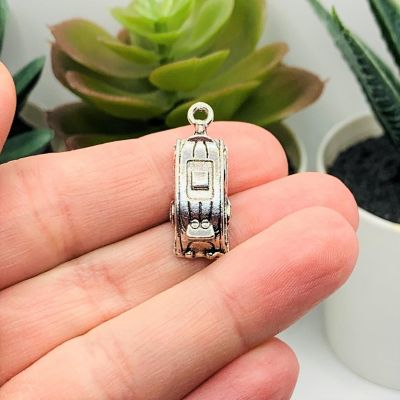 50 Pcs Silver 3D Camping Trailer Charms Image 3