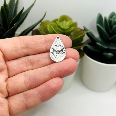 50 Pcs Silver Bee Goddess Charm Image 2